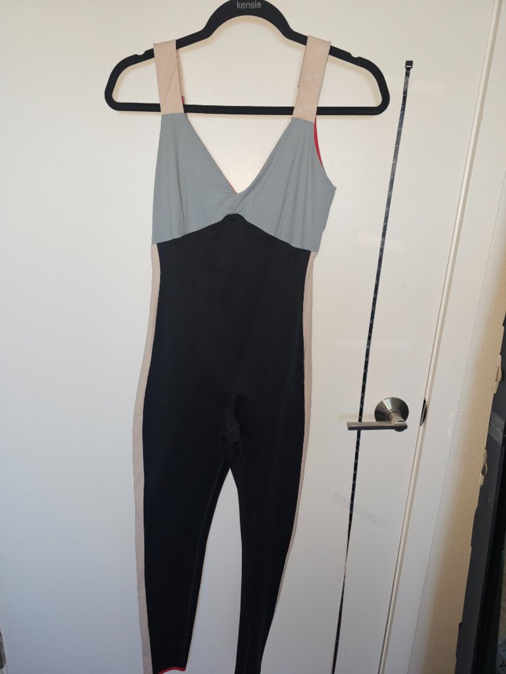 VAARA Bodysuit -  Size Medium - Gray/Black/Pink Colorway